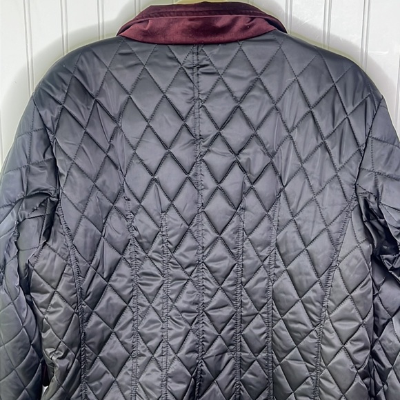 Vince Camuto Black Quilted Button Up Jacket Size Extra Large - Picture 10 of 15